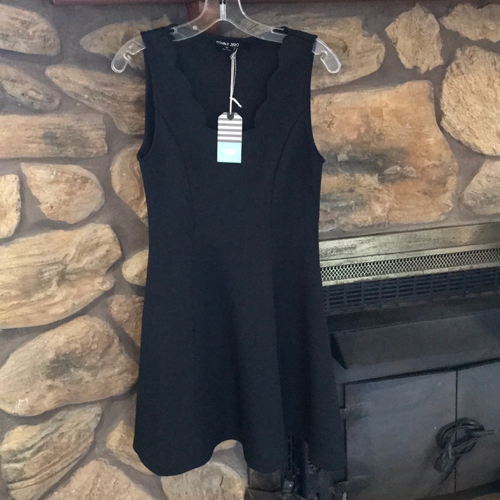 NWT Double Zero Sexy Black Dress Slimming!